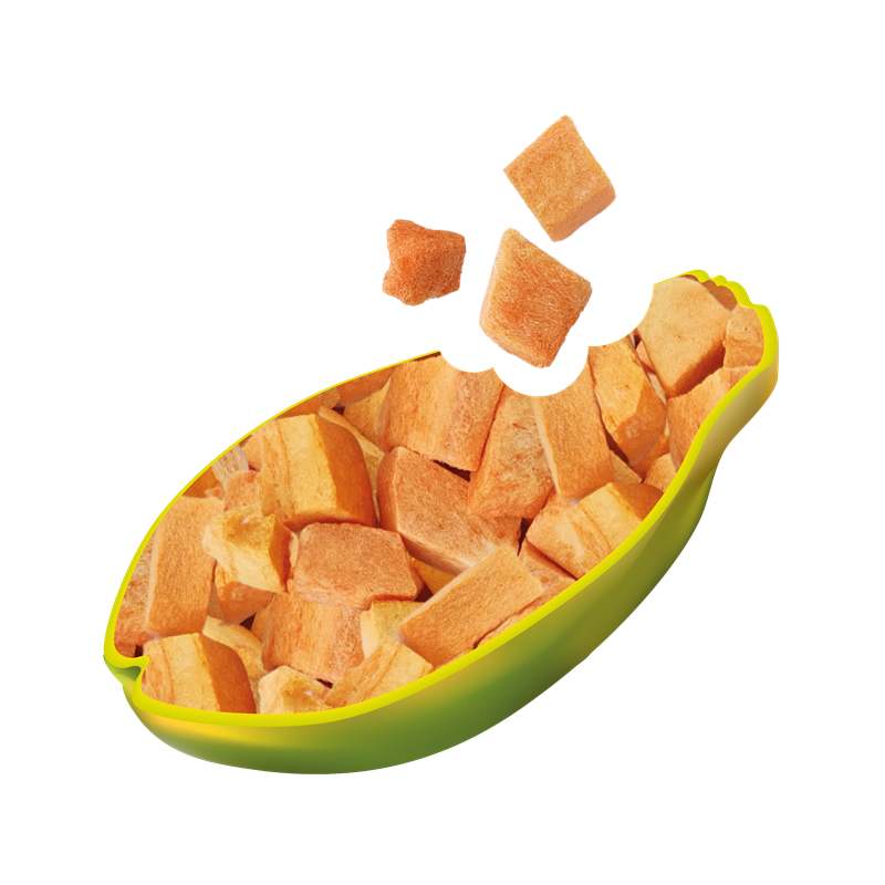 Snack de Papaya Liofilizada