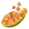Snack de Papaya Liofilizada